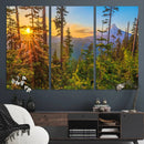 Forest Sunset Wall Art Canvas Print, Glowing Evening Light by MyGreatCanvas | Canvas Wall Art Prints | Photo Prints & Wall Decor