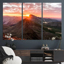 Mountain Sunrise Wall Art Canvas Print – Alpine Ridge