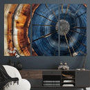 Framed Abstract Tree Ring Wall Art Print Natural Rustic Wood by MyGreatCanvas | Canvas Wall Art Prints | Photo Prints & Wall Decor