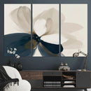 Minimal Flower Wall Art Canvas Print – Framed Beige Bloom