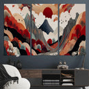 Abstract Mountain Wall Art Canvas Print – Vibrant Stylized by MyGreatCanvas | Canvas Wall Art Prints | Photo Prints & Wall Decor