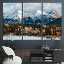 Grand Teton Park Wall Art Canvas Print – Framed Alpine Lake