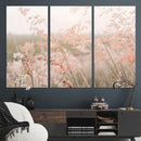 Pastel Grasses Wall Art Canvas Print – Framed Soft Meadow