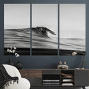 Black Wave Wall Art Canvas Print – Framed Abstract Surf by MyGreatCanvas | Canvas Wall Art Prints | Photo Prints & Wall Decor