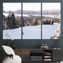 Snowy Mountain Wall Art Canvas Print – Framed Ski Slope by MyGreatCanvas | Canvas Wall Art Prints | Photo Prints & Wall Decor