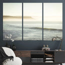 Coastal Cliffs Wall Art Canvas Print – Misty Ocean Seascape