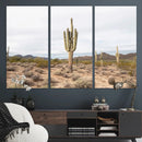 Saguaro Cactus Wall Art Canvas Print – Framed Desert