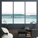 Surfing Wall Art Canvas Print – Framed Ocean Waves