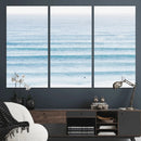 Ocean Wave Surfer Wall Art – Framed Minimal Seascape Canvas by MyGreatCanvas | Canvas Wall Art Prints | Photo Prints & Wall Decor