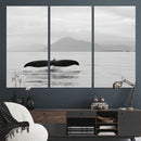 Whale Tail Wall Art – Framed Black White Ocean Canvas by MyGreatCanvas | Canvas Wall Art Prints | Photo Prints & Wall Decor