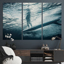 Underwater Surf Wall Art – Framed Ocean Wave Canvas Artwork, by MyGreatCanvas | Canvas Wall Art Prints | Photo Prints & Wall Decor