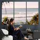 Ocean Surfer Wall Art Canvas Print – Framed Coastal Surf Art by MyGreatCanvas | Canvas Wall Art Prints | Photo Prints & Wall Decor