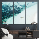Minimal Beach Wall Art – Framed Ocean Swimming Canvas by MyGreatCanvas | Canvas Wall Art Prints | Photo Prints & Wall Decor