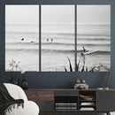 Surfer Silhouette Wall Art – Framed Calm Ocean Canvas by MyGreatCanvas | Canvas Wall Art Prints | Photo Prints & Wall Decor