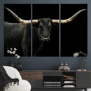 Longhorn Cattle Wall Art Canvas Print – Framed Texas Ranch by MyGreatCanvas | Canvas Wall Art Prints | Photo Prints & Wall Decor