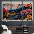 Modern Japanese Wall Art Canvas Print – Framed Contemporary