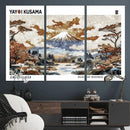 Modern Japanese Wall Art Canvas Print – Framed Abstract