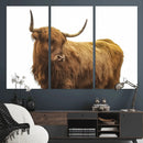 Highland Cow Wall Art Canvas Print – Framed Farmhouse Rustic by MyGreatCanvas | Canvas Wall Art Prints | Photo Prints & Wall Decor