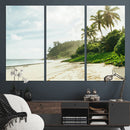 Relaxing Beach Wall Art Canvas Print – Framed Ocean View