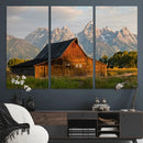Rustic Barn Wall Art Canvas Print – Framed Grand Teton Park