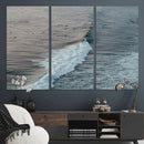 Ocean Waves Wall Art Canvas Print – Framed Coastal Serenity