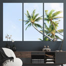 Palm Trees Wall Art Canvas Print – Framed Tropical Coastal