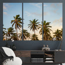 Palms Wall Art Canvas Print – Framed Tropical Coastal Nature