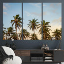 Palm Trees Wall Art Canvas Print – Framed Tropical Vibes by MyGreatCanvas | Canvas Wall Art Prints | Photo Prints & Wall Decor