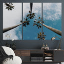 Tropical Palm Trees Wall Art Canvas Print – Framed
