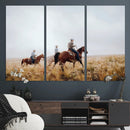 Western Cowboys Wall Art Canvas Print – Rustic Prairie