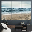 Ocean Wall Art Canvas Print – Moody Coastal Seascape Scene