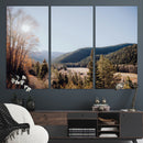 Rustic Landscape Wall Art Canvas Print – Serene Valley Scene