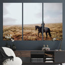 Cowboy Wall Art Canvas Print – Framed Western Rustic Ranch