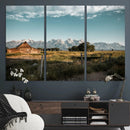 Rustic Farmhouse Wall Art Canvas Print – Teton Range Mormon
