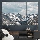 Snowy Peaks Wall Art Canvas Print – Alpine Wilderness