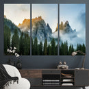 Wilderness Wall Art Canvas Print – Misty Forest Nature
