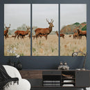 Rustic Deer Wall Art Canvas Print – Autumn Forest Woodland