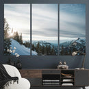 Snowy Mountains Wall Art Canvas Print – Framed Alpine by MyGreatCanvas | Canvas Wall Art Prints | Photo Prints & Wall Decor