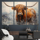 Scottish Highland Wall Art Canvas Print, Framed Longhorn Art by MyGreatCanvas | Canvas Wall Art Prints | Photo Prints & Wall Decor