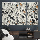 Wild Horse Stampede Wall Art Canvas Print – Monochrome by MyGreatCanvas | Canvas Wall Art Prints | Photo Prints & Wall Decor