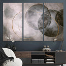 Abstract Grey Gold Wall Art – Modern Geometric Canvas by MyGreatCanvas | Canvas Wall Art Prints | Photo Prints & Wall Decor
