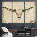 Longhorn Skull Wall Art Canvas Print – Rustic Western by MyGreatCanvas | Canvas Wall Art Prints | Photo Prints & Wall Decor