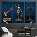 Lady Justice Wall Art Canvas Print – Elegant Gold Legal by MyGreatCanvas | Canvas Wall Art Prints | Photo Prints & Wall Decor