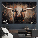 Abstract Longhorn Wall Art Canvas Print – Vintage Western by MyGreatCanvas | Canvas Wall Art Prints | Photo Prints & Wall Decor