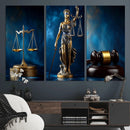 Lady Justice Wall Art Canvas Print – Elegant Gold Legal by MyGreatCanvas | Canvas Wall Art Prints | Photo Prints & Wall Decor