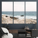 Coastal Ocean View Wall Art Canvas Print – Serene Rocky by MyGreatCanvas | Canvas Wall Art Prints | Photo Prints & Wall Decor