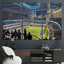 Chicago Dome Stadium Wall Art Canvas Print – Framed Modern