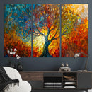 Yggdrasil Tree of Life Mosaic Stained Glass Wall Art, Tree