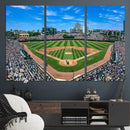 Wrigley Field Baseball Stadium Canvas Wall Art – Packed by MyGreatCanvas | Canvas Wall Art Prints | Photo Prints & Wall Decor