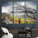 Sakura Cherry Blossom Pathway Canvas Wall Art – Tranquil